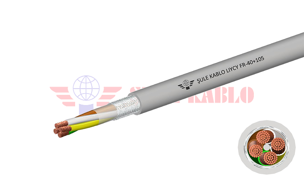 LIYCY FR Aleve Dayanıklı Bakır Örgü Ekranlı Kablo