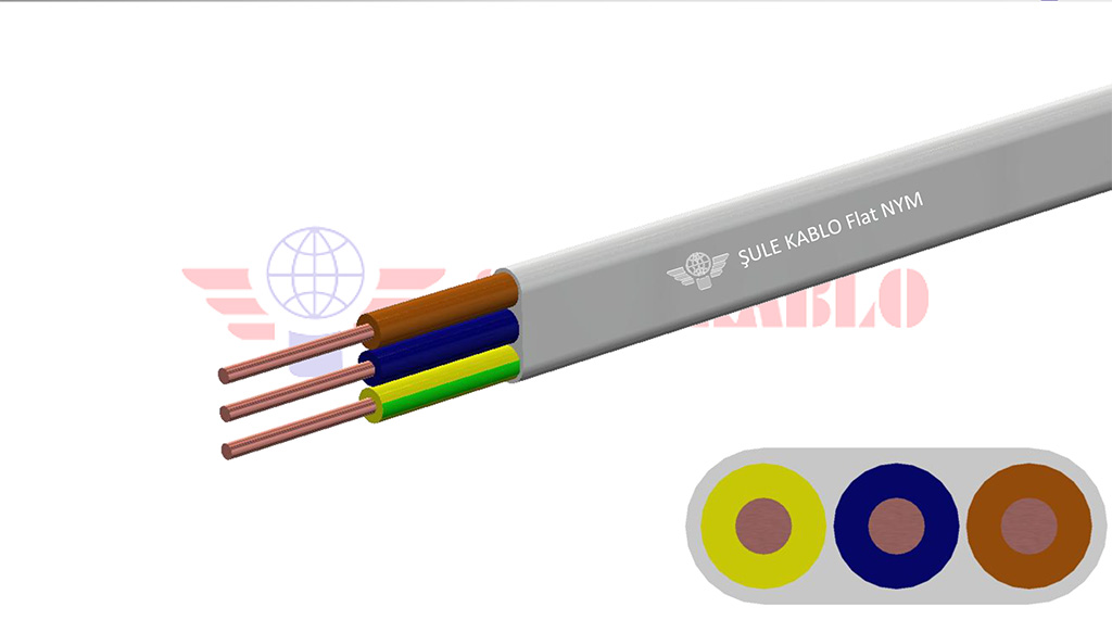 Flat NYM Yassı Antigron Kablo