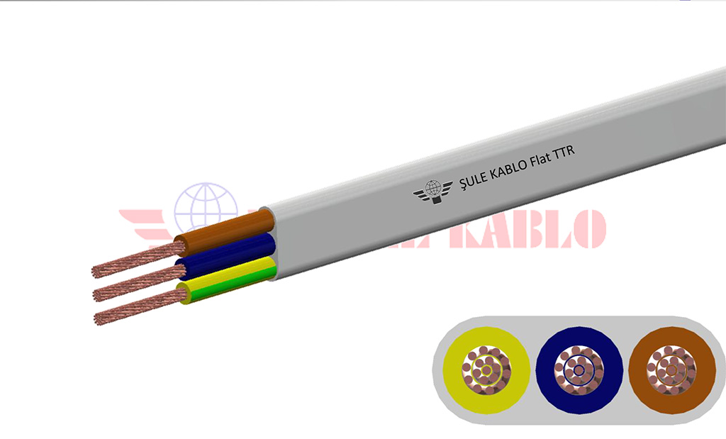 Flat TTR Yassı Kesitli Kablo
